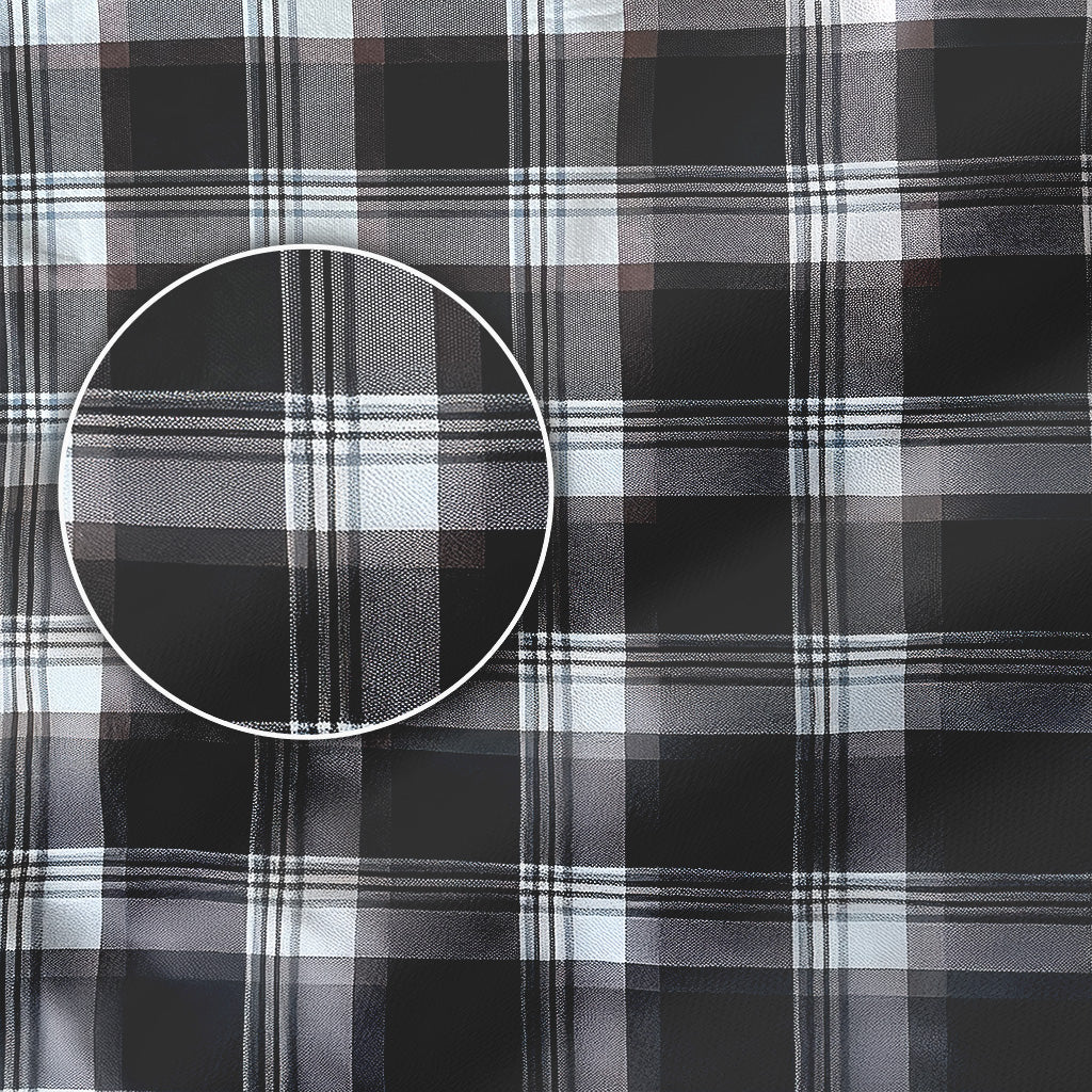 Classic Flannel Style Shirt – Long Sleeve Button Down in Checkered Plaid Pattern