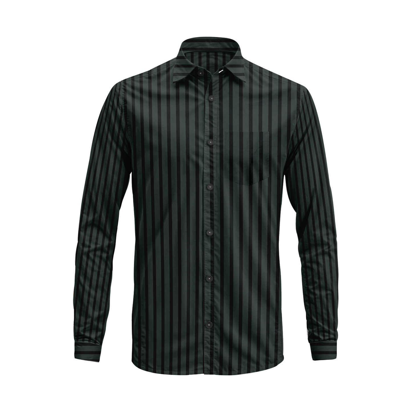 Men’s Button-Down Striped Shirt – Casual Cotton