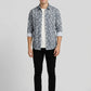 Men's Slim Fit Mosaic Print Cotton Shirt - Slim Fit Luxury Shirt