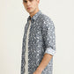 Men's Slim Fit Mosaic Print Cotton Shirt - Slim Fit Luxury Shirt
