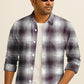 Plaid Checkered Casual Shirt – Long Sleeve Button Down Cotton-Poly Blend Shirt
