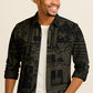 Boho Island Print Long Sleeve Shirt – Cotton Blend Button Down Casual Wear