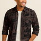 Boho Island Print Long Sleeve Shirt – Cotton Blend Button Down Casual Wear