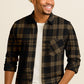 Flannel Look Plaid Shirt – Soft Cotton Blend, Long Sleeve, Regular Fit