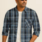 Men's Plaid Cotton Button Down Shirt – Long Sleeve Gingham Casual Dress Shirt, Regular Fit