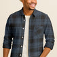 Casual Plaid Long Sleeve Button Down Shirt – Cotton Blend