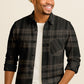 Flannel Look Plaid Shirt – Soft Cotton Blend, Long Sleeve, Regular Fit