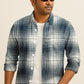 Plaid Checkered Casual Shirt – Long Sleeve Button Down Cotton-Poly Blend Shirt