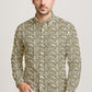 Modern Print Casual Shirt – Long Sleeve Button Down Lightweight Cotton Design