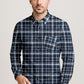 Long Sleeve Plaid Cotton Shirt – Button Down Checkered Casual Dress Shirt