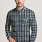 Long Sleeve Plaid Cotton Shirt – Button Down Checkered Casual Dress Shirt
