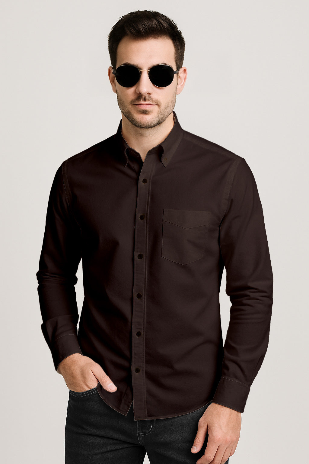 Men’s Long Sleeve Button Down Dress Shirt – Business Casual, Cotton, Regular Fit