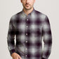 Plaid Checkered Casual Shirt – Long Sleeve Button Down Cotton-Poly Blend Shirt