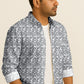 Modern Print Casual Shirt – Long Sleeve Button Down Lightweight Cotton Design