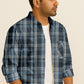 Men's Plaid Cotton Button Down Shirt – Long Sleeve Gingham Casual Dress Shirt, Regular Fit