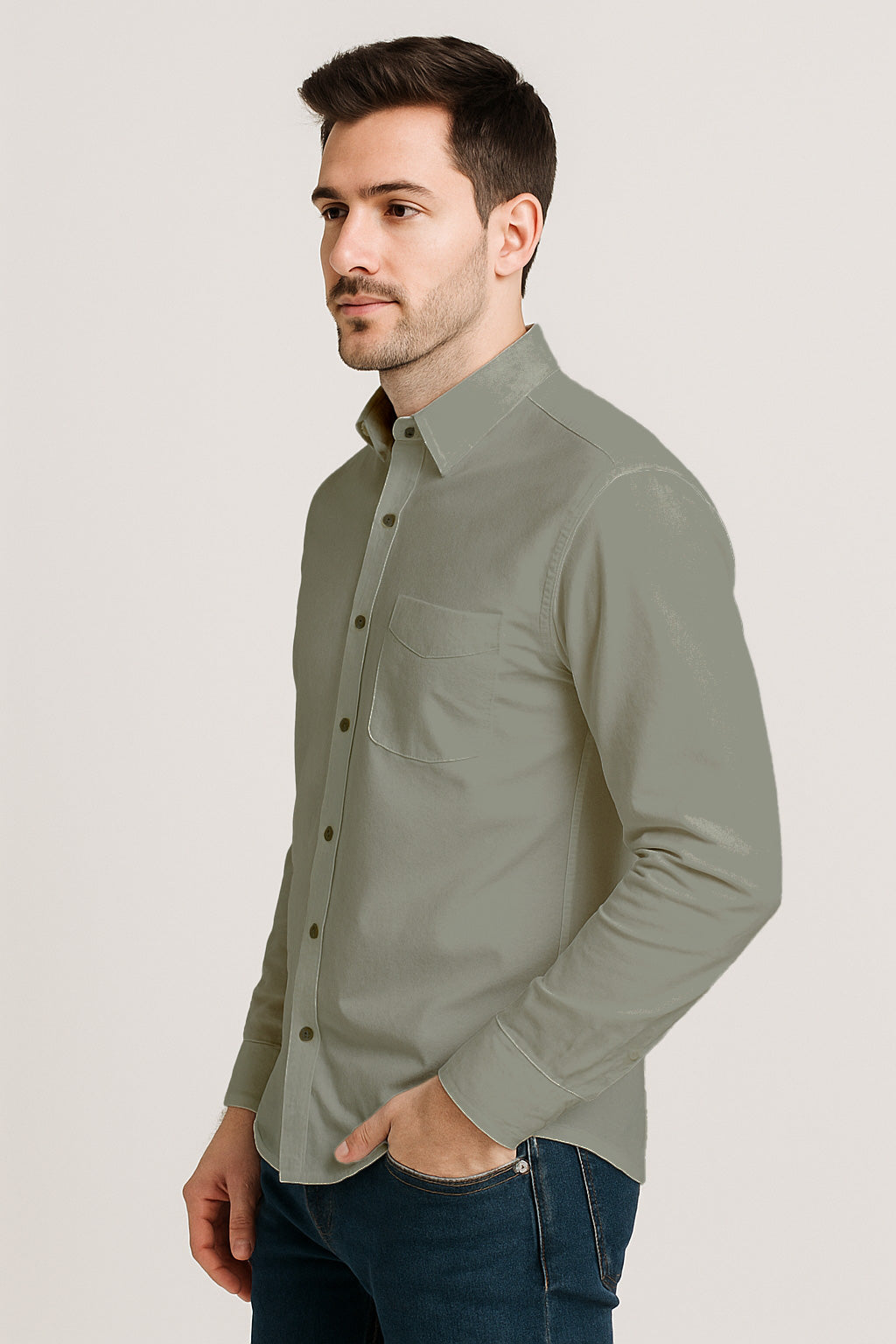 Men’s Long Sleeve Button Down Dress Shirt – Business Casual, Cotton, Regular Fit