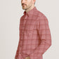 Men’s Cotton Plaid Shirt – Long Sleeve Button-Down