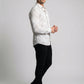Men's Modern Geometric Line Pattern Long Sleeve Button-Down Shirt