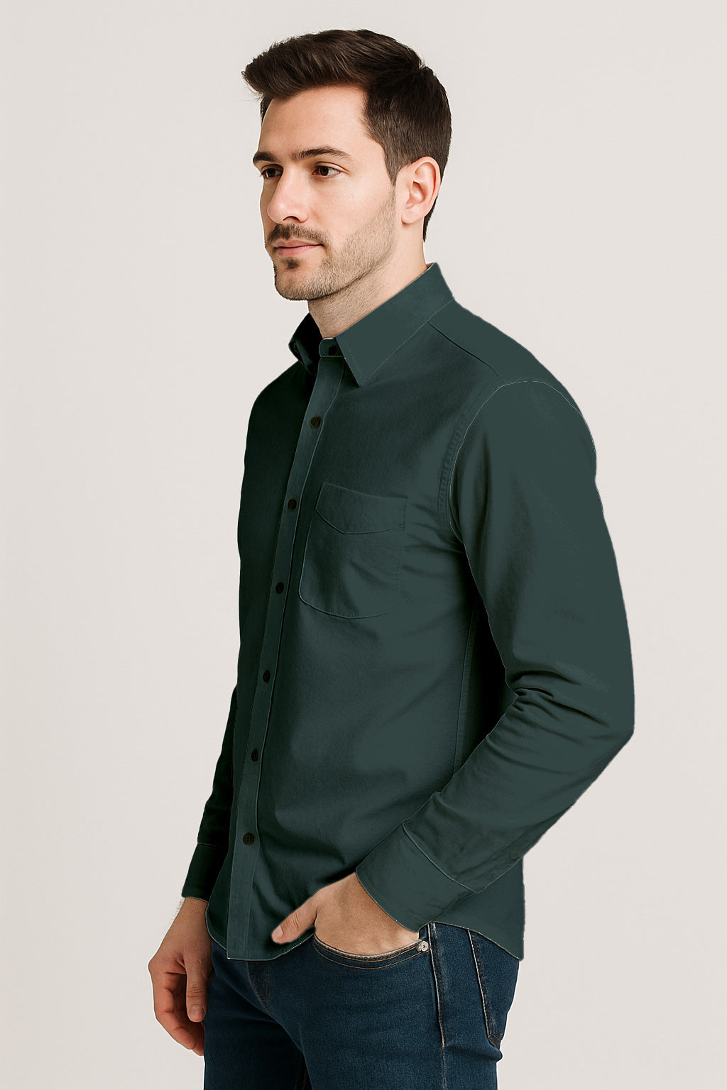 Men’s Long Sleeve Button Down Dress Shirt – Business Casual, Cotton, Regular Fit