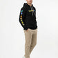 Showfine Multi-Font Graphic Streetwear Hoodie - Premium Black Pullover