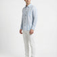 Men's Premium Vertical Striped Linen Casual Long Sleeve Button-Down Shirt