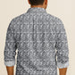 Modern Print Casual Shirt – Long Sleeve Button Down Lightweight Cotton Design