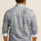 Geometric Honeycomb Pattern Long Sleeve Shirt – Lightweight Button Down Shirt