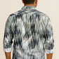 Zigzag Print Long Sleeve Shirt – Cotton Blend Button Down Casual Wear