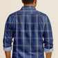 Men's Plaid Cotton Button Down Shirt – Long Sleeve Gingham Casual Dress Shirt, Regular Fit