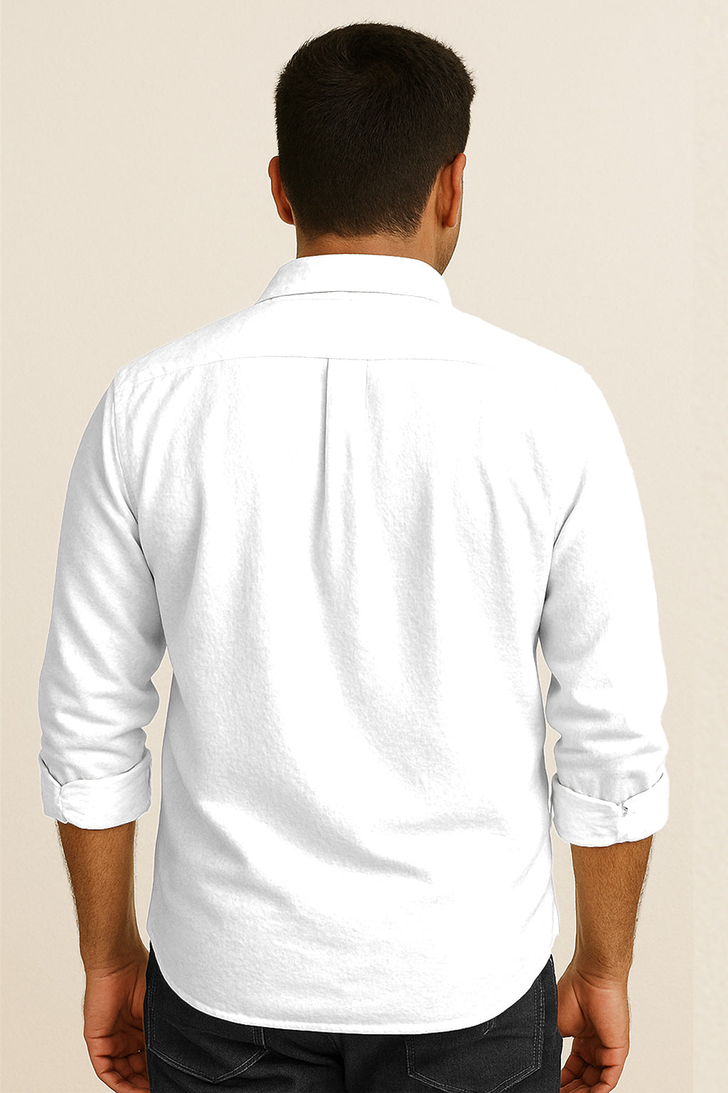 White Long Sleeve Cotton Shirt – Formal & Casual Wear