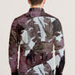 Men’s Long Sleeve Button Down Shirt – Tropical Leaf Print Cotton Shirt, Casual Summer Dress Shirt