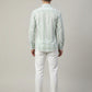 Men's Premium Vertical Striped Linen Casual Long Sleeve Button-Down Shirt