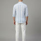 Men's Premium Vertical Striped Linen Casual Long Sleeve Button-Down Shirt
