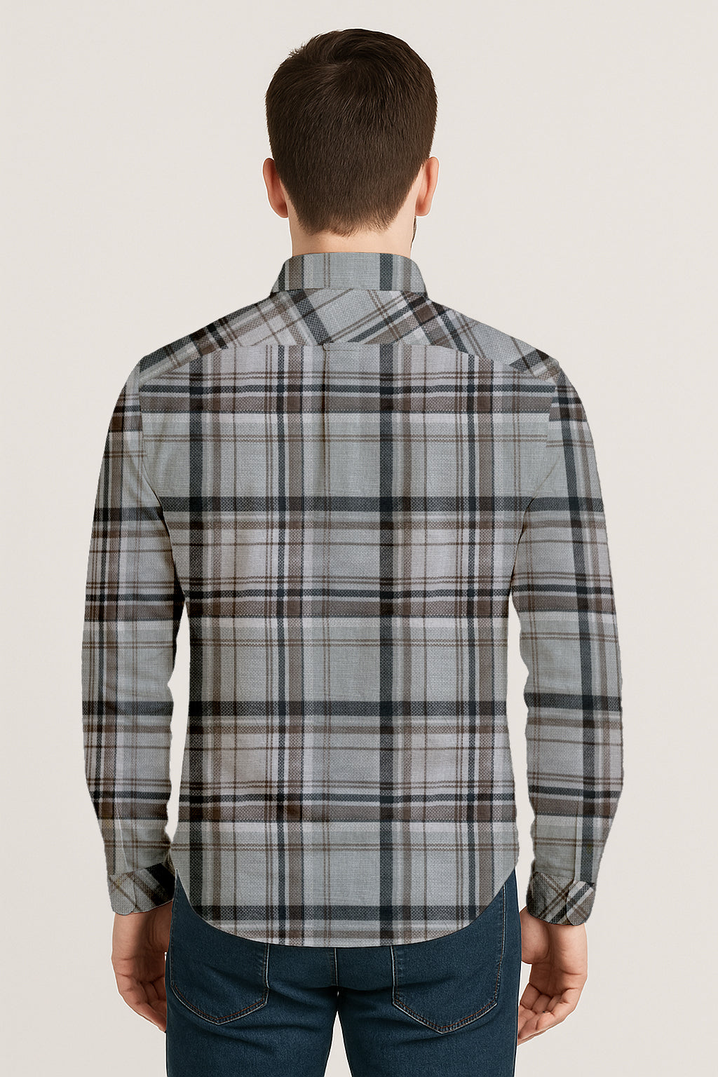Plaid Flannel Shirt – Slim Fit Button Down for Men’s Fall Look
