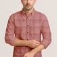 Men’s Cotton Plaid Shirt – Long Sleeve Button-Down