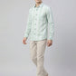 Men's Premium Vertical Striped Linen Casual Long Sleeve Button-Down Shirt