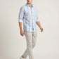 Men's Premium Vertical Striped Linen Casual Long Sleeve Button-Down Shirt