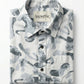 Men's Abstract Print Long Sleeve Button-Down Shirt - Lightweight Casual Top