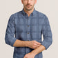 Men’s Cotton Plaid Shirt – Long Sleeve Button-Down
