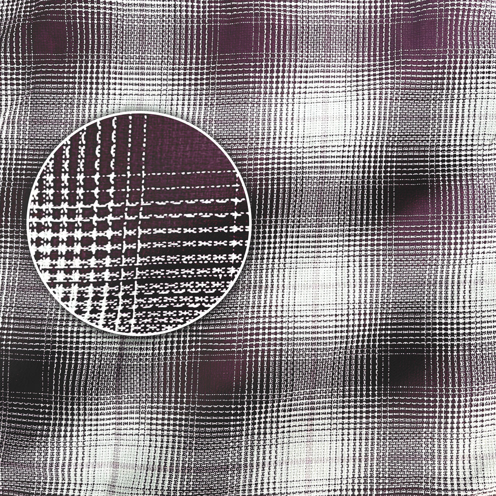Plaid Checkered Casual Shirt – Long Sleeve Button Down Cotton-Poly Blend Shirt