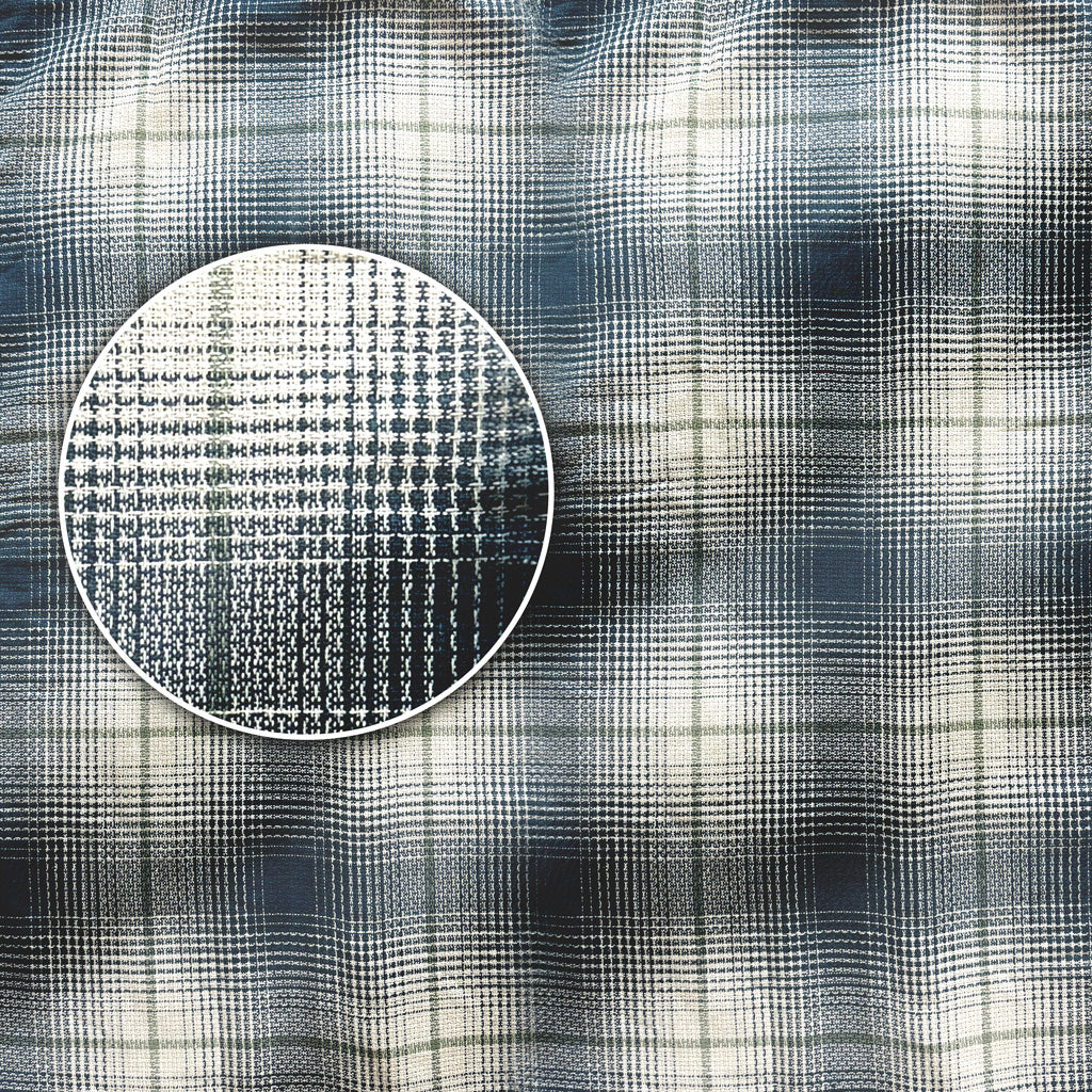 Plaid Checkered Casual Shirt – Long Sleeve Button Down Cotton-Poly Blend Shirt