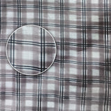 Men's Long Sleeve Plaid Shirt – Textured Cotton Blend Seersucker Button Down for Casual Everyday Wear