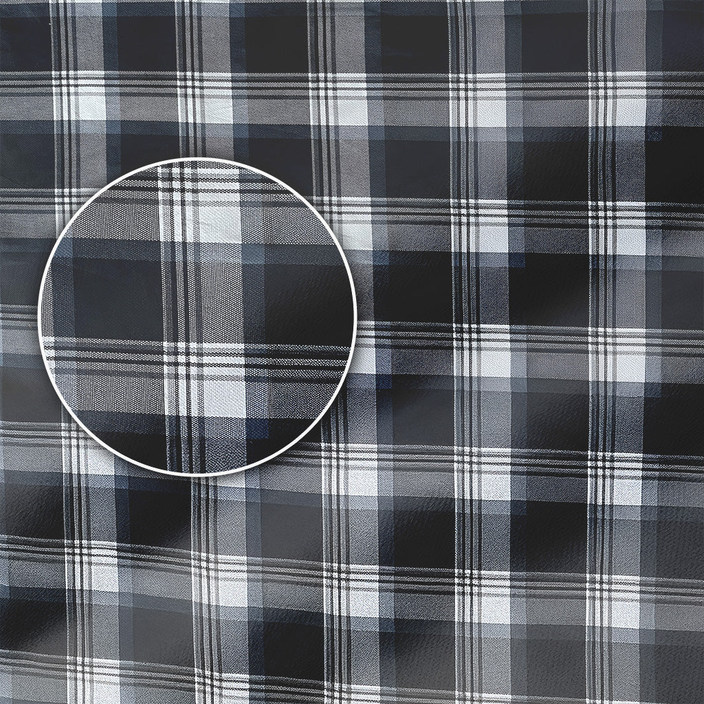 Classic Flannel Style Shirt – Long Sleeve Button Down in Checkered Plaid Pattern