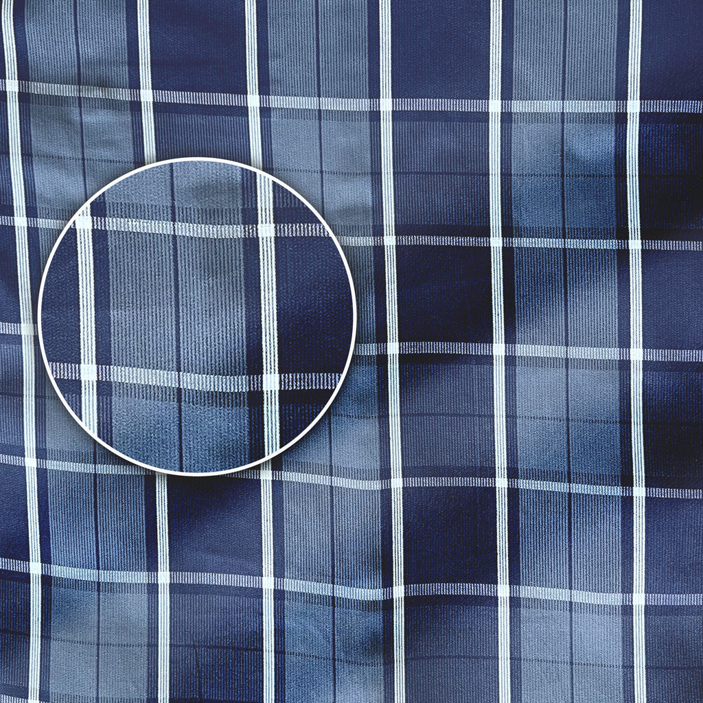 Gingham Plaid Cotton Dress Shirt – Men’s Long Sleeve Casual Button Down