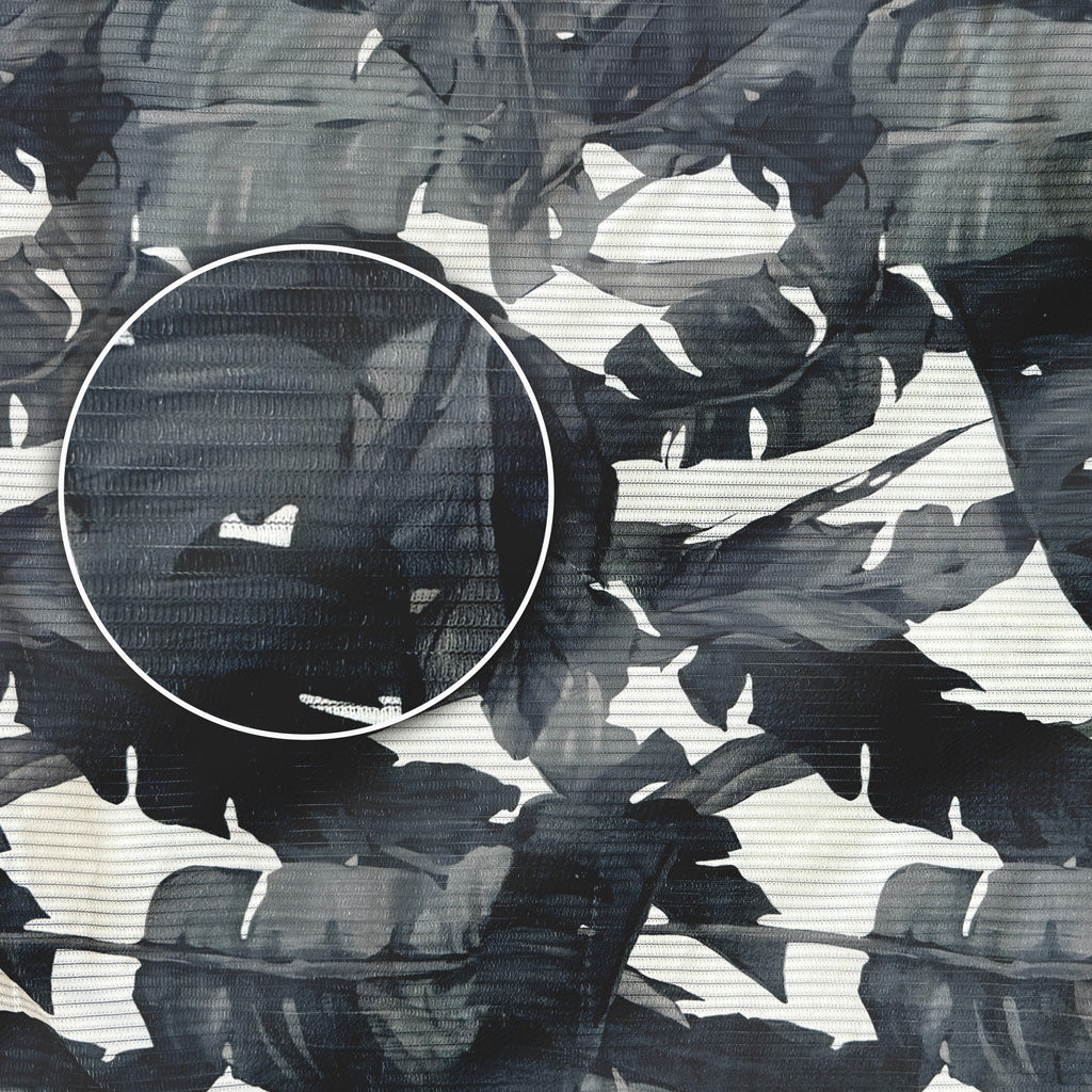 Men’s Long Sleeve Button Down Shirt – Tropical Leaf Print Cotton Shirt, Casual Summer Dress Shirt