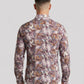 Men's Abstract Print Long Sleeve Button-Down Shirt - Lightweight Casual Top
