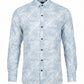 Men's Modern Geometric Print Long Sleeve Button-Down Shirt