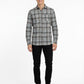 Men's Slim-Fit Premium Brushed Cotton Plaid Shirt
