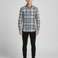 Men's Slim-Fit Premium Brushed Cotton Plaid Shirt