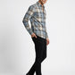 Men's Slim-Fit Premium Brushed Cotton Plaid Shirt